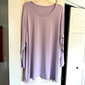 CJ Banks Lavender tunic —size 2X